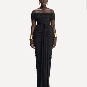 Elegant Black Off-Shoulder Dress